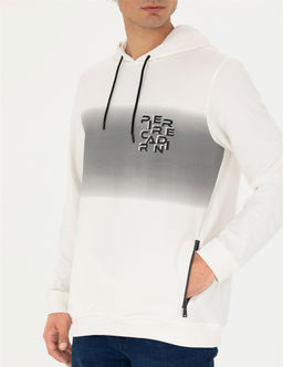 Ekru Regular Fit Kap__onlu Sweatshirt - Pierre cardin фото 6
