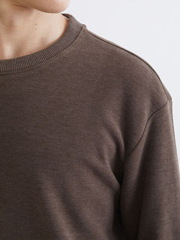 Bisiklet Yaka Erkek Sweatshirt