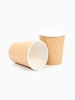 Цена за 50 шт. Cтакан бумажный двухслойный «Крафт», 250 мл, диаметр 90 мм