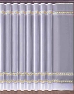 574236/250, РИМ, вышивка из золотистой пряжи ширина 300 см x высота 250 см (на шторной ленте)
