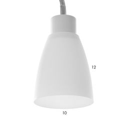 Торшер 19024/2WT E27 40 Вт белый 22×22×160 см