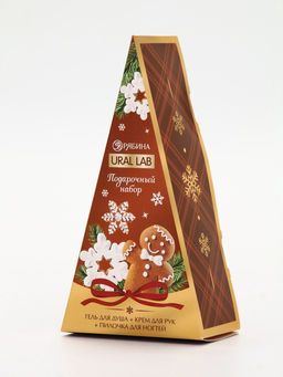 URAL LAB Арома Саунд Набор гель для душа, крем для рук и пилка для ногтей, печенье