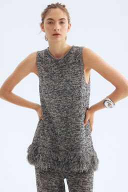 Top de punto con flecos - H&m фото 2