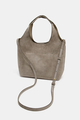 LEATHER MINI TOTE BAG - Zara фото 7