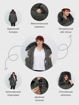 Куртка зимняя с мехом Бренд: Visdeer  фото 21