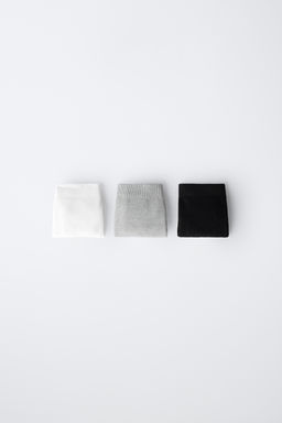 8-14 A?OS/ PACK TRES CULOTTE SEAMLESS / Blanco / Negro