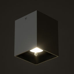 Светильник «Кубик» LED 4000К 10 Вт DIM220 белый серебро 7.5×7.5×9.5 см