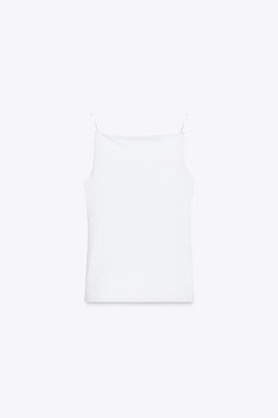 RIB TOP WITH POLYAMIDE STRAPS - Zara фото 4