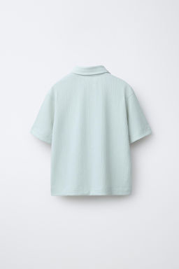 CONJUNTO CAMISETA POLO Y BERMUDA TEXTURA / Verde claro - Zara фото 3