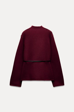 100% WOOL BELTED JACKET - Zara фото 4