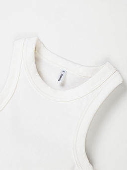 Топ халтер укороченный "Белый" женский