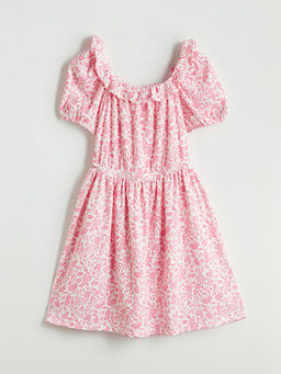 ?i?ekli K?z ?ocuk Elbise