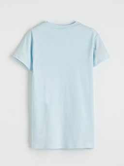 Bisiklet Yaka Cinnamoroll Bask?l? K?z ?ocuk Gecelik