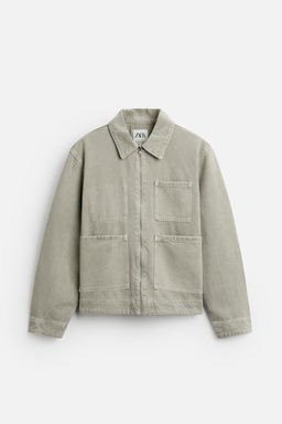 DENIM JACKET WITH POCKETS - Zara фото 6