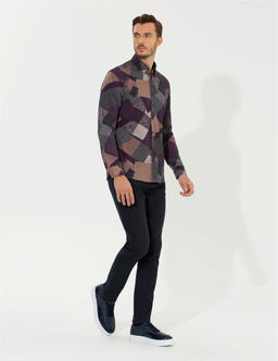 Kahverengi Slim Fit Kanvas Pantolon