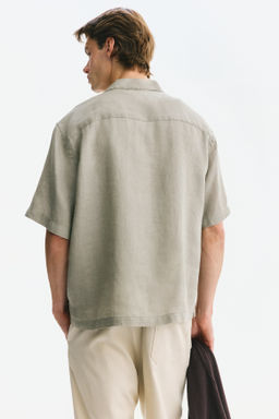 Camisa resort de lino Relaxed Fit - H&m фото 6