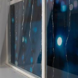 Гирлянда Занавес 1?1 м роса, IP20, серебристая нить, 100 LED, свечение белое, 12 В - Luazon lighting фото 6
