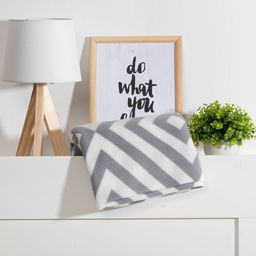 Плед флисовый «Экономь и Я. Ромбы серые», 150×200 см, плотность 160 г/м²