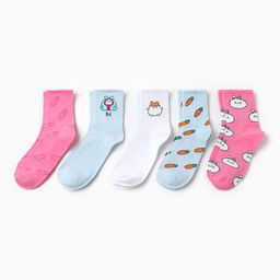 Носки женские KAFTAN Самой милой, набор 5 пар, размер 35-38