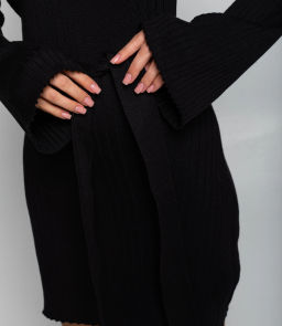 Платье #КТ25064, чёрный - Dommod фото 5