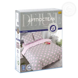 Постельное белье Купидон (поплин DE LUXE) Евро/Пододеяльник: 1 шт. - 215*200; Простыня: 1 шт. - 215*240; Наволочка: 2 шт. - 70*70; DE LUXE - Артпостель фото 5