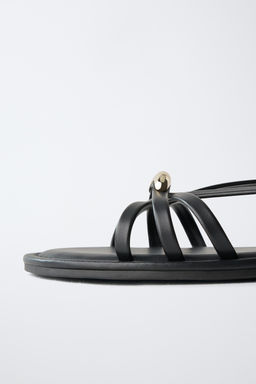 SANDALIA TIRAS / Negro - Zara фото 6