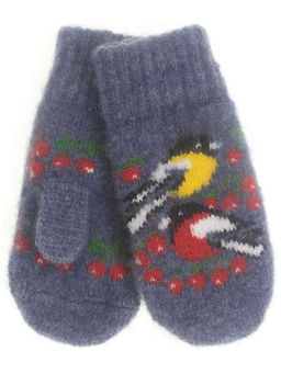 Варежки детские круговые Снегирь и синица 0504-4