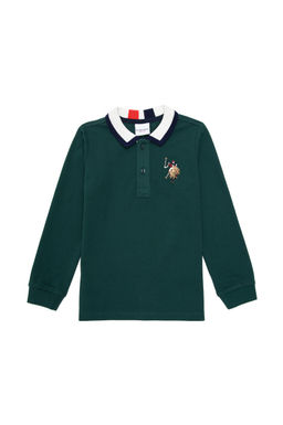 Темно-зеленый базовый свитшот для мальчика - U.s. polo assn фото 4