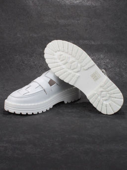 03-PDA165-1 WHITE Полуботинки женские (натуральная кожа)