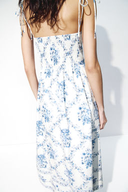 Vestido de tirantes espagueti con vuelo - H&m фото 6