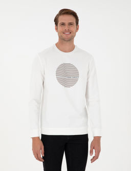 Ekru Regular Fit Sweatshirt
