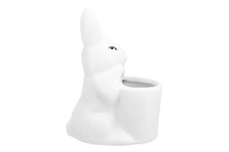 Вазочка п/зубочистки 6,5*4,5*10 см "Кролик-Зайка" + зубочистки