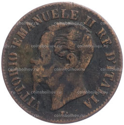 2 чентезимо 1867 года М Италия