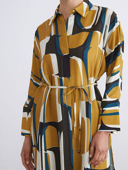 Desenli Oversize Kad?n G?mlek Tunik