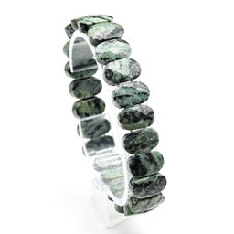 Браслет граненый 14*7мм из нефрита байкальского - Радуга камня фото 12