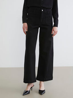 Wideleg Kad?n Jean Pantolon