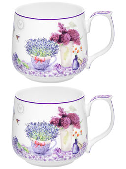 Набор кружек 2 пр. 500 мл 13,5*10*9 см Лаванда фарфор NEW BONE CHINA - Elan gallery фото 3