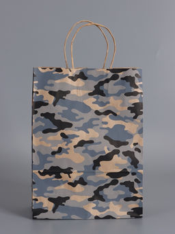 Пакеты подарочные крафт «23 Февраля», камуфляж, 24×10.5×32 см, набор 4 шт.