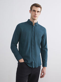 Regular Fit Uzun Kollu Gabardin Erkek G?mlek