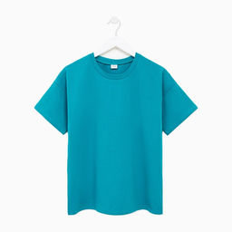 Футболка женская MINAKU: Basic line, аквамарин, размер 46