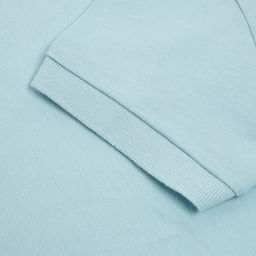 Футболка поло женская MINAKU: Basic line, голубая, размер 44