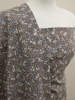 Импорт. хлопок Агапия цв.коричневый, ш.1.45м, хлопок-100%, 100гр/м.кв - Купава фото 2