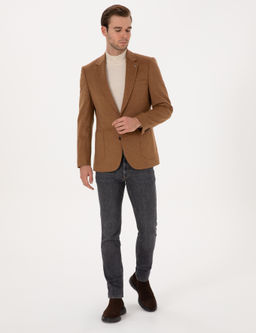 Camel Slim Fit Ceket - Cacharel фото 4