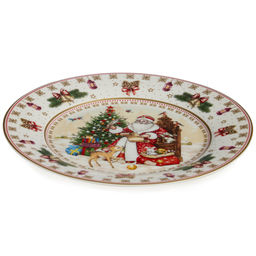 ТАРЕЛКА ЗАКУСОЧНАЯ LEFARD ДЕД МОРОЗ 20,5 СМ  фото 3