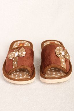 Тапочки коричневые домашние