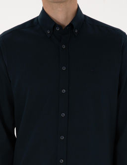 Lacivert Regular Fit Uzun Kollu G_mlek - Pierre cardin фото 6