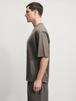 Футболка с принтом на груди / Zarina  фото 4