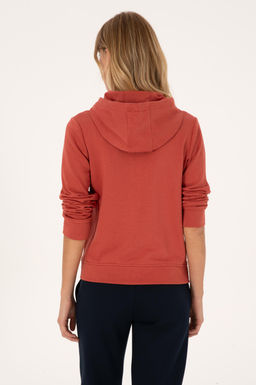 Kad_n Kiremit Fermuarl_ Kap__onlu Basic Sweatshirt - U.s. polo assn фото 5
