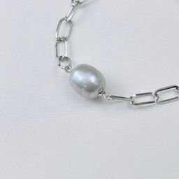 Браслет на цепочке с Жемчугом - Радуга самоцветов фото 3