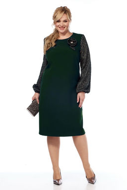 Платье VILENA 1043 черный+леопард